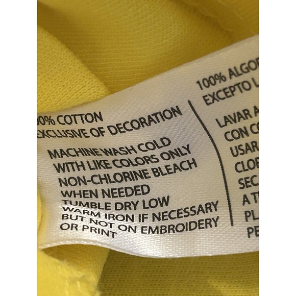 U.S. Polo Assn.‎ Luxury Feel Polo Shirt Mens 3XL Yellow Short Sleeve 100% Cotton - Picture 7 of 7